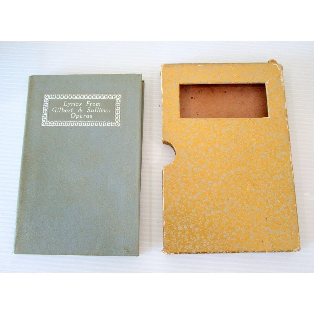 Lyrics from Gilbert & Sullivan Operas Book In Sleeve Vintage Great Britain